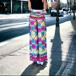 Women’s Wide Leg Hippie Pants PALOMA VIVACITY Beach Harem Mandala Boho Pants